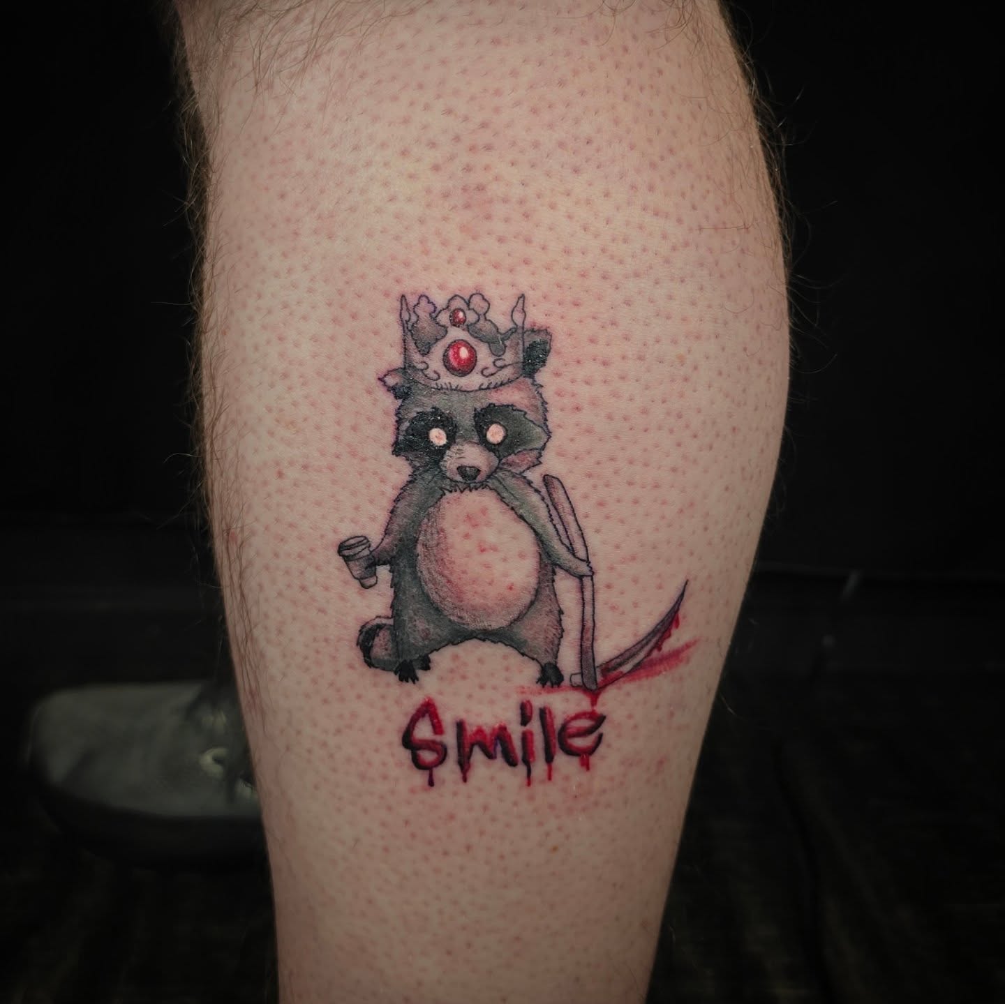 Thank you Scott for allowing me to do this piece! 
.
.
#dmvartists #dmv #redoctopustattoo #racoontattoo #marylandtattooartist