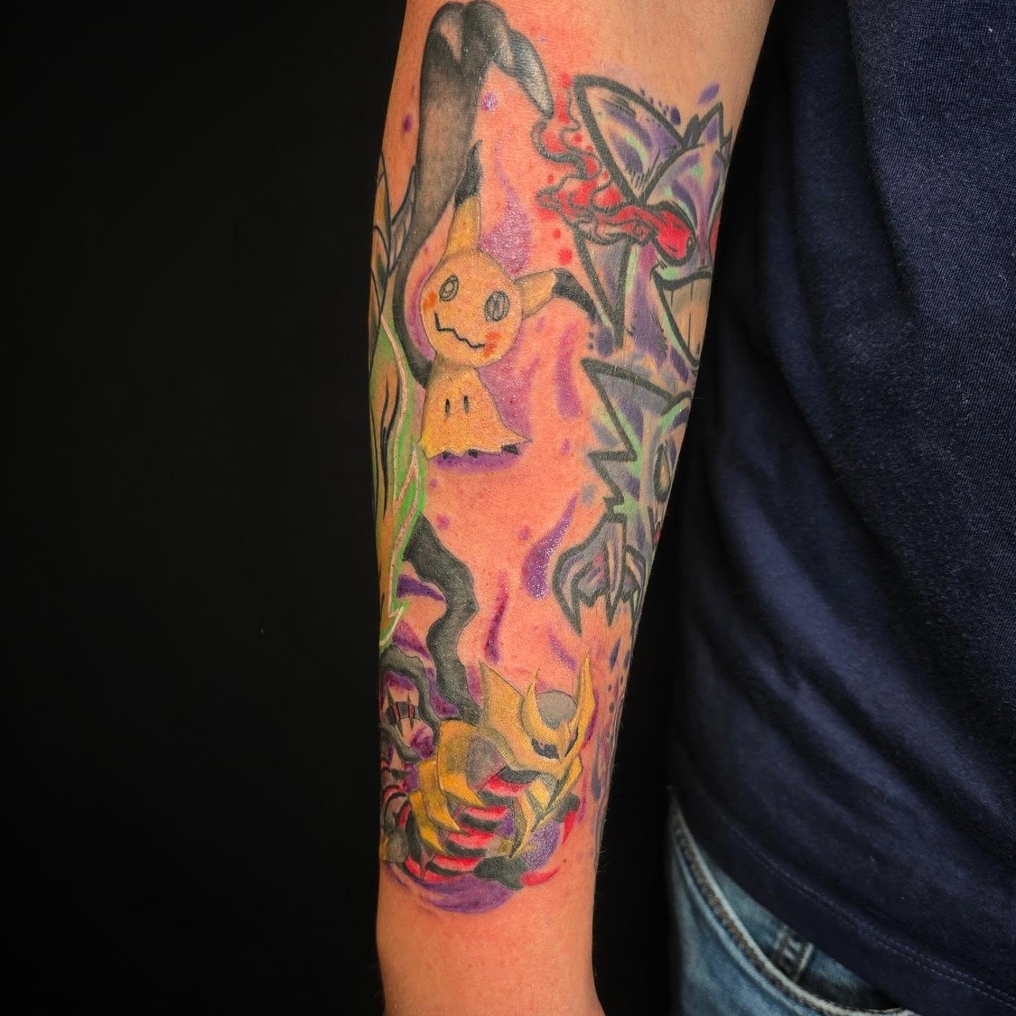 Thank you Jermey for allowing me to do this for you! Some nice filler for this nerdy arm half sleeve. #pokemontattoos #redoctopustattoo #redoctopusmaryland #dmvtattooartist