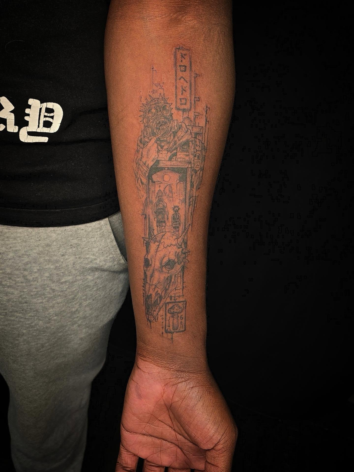 Thank you Elijah for allowing me to do this piece as well as your first tattoo! 
.
.
.
.
#animetattoos #dmvartists #redoctopustattoo #dmvartists #marylandtattooartist