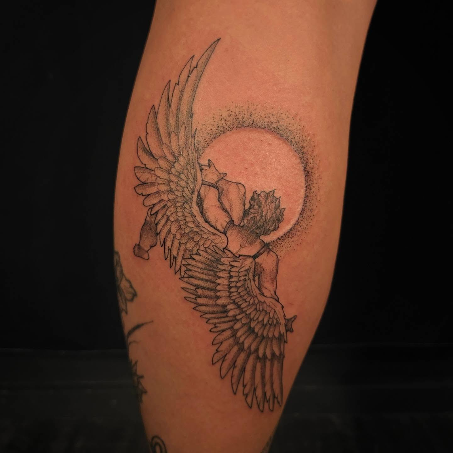 Thank you Alexandra for allowing me to do this cool pieces! 
.
.
.
#dmv #dmvartists #redoctopustattoo #icarus #marylandtattooartist