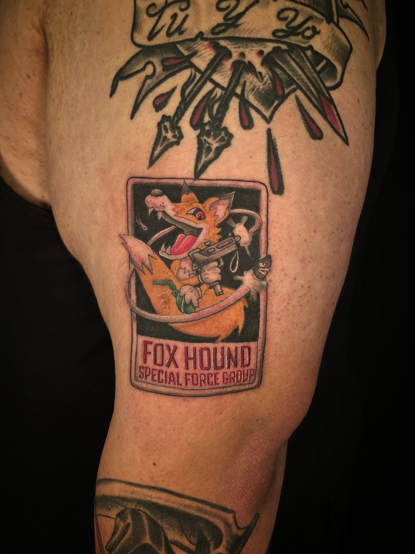 Thank you so much Carlos for allowing me to do this piece! 
.
.
.
.
.
#metalgeartattoos #gamingtattoos #dmvtattooartist #marylandtattooartist #redoctopustattoo